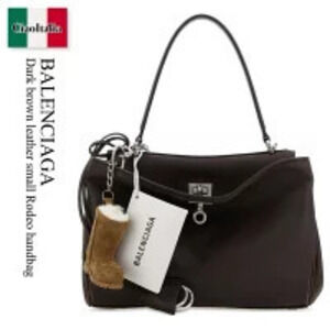 Balenciaga Bag Handbag Dark Brown Leather Rodeo